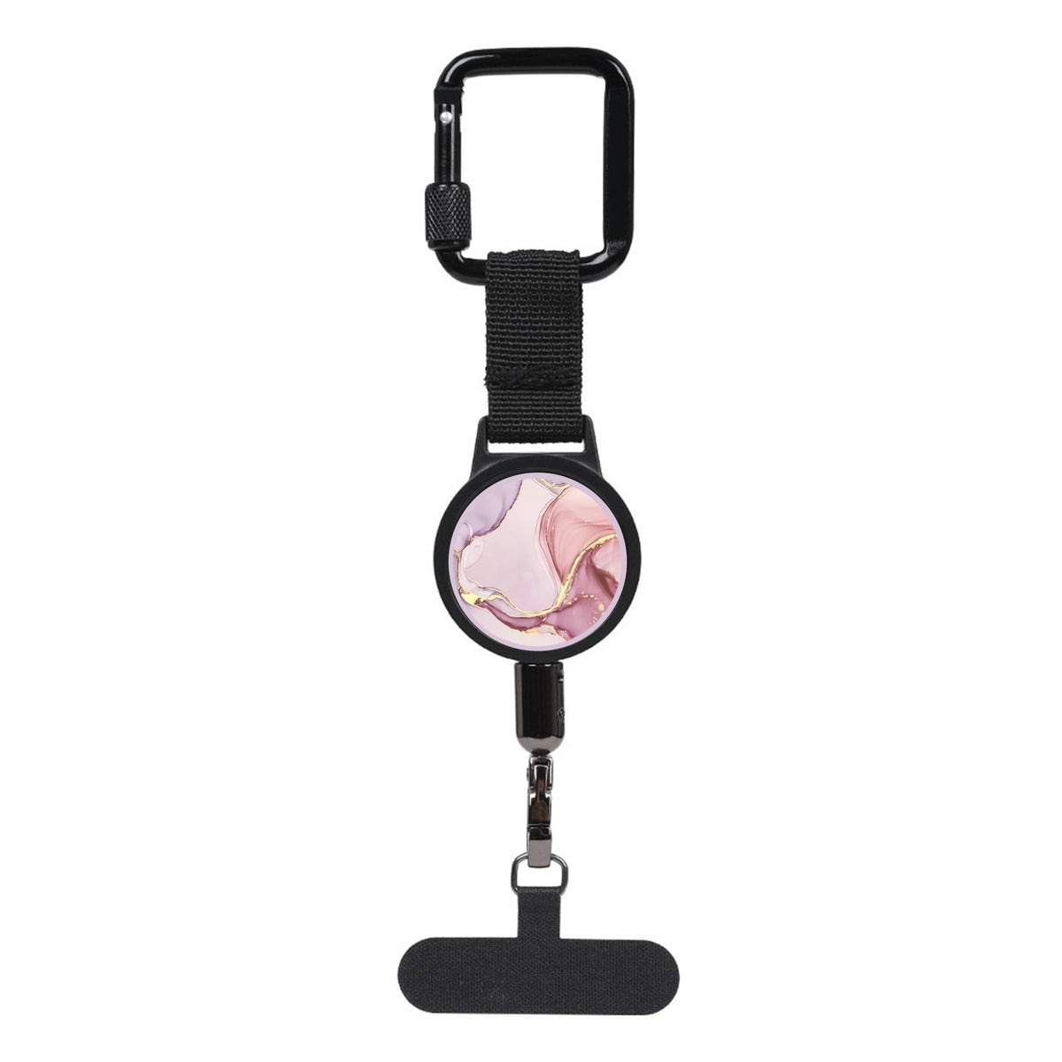 Retractable Steel Tether with Locking Carabiner – Secure Your Phone, Keys & Essentials Anywhere