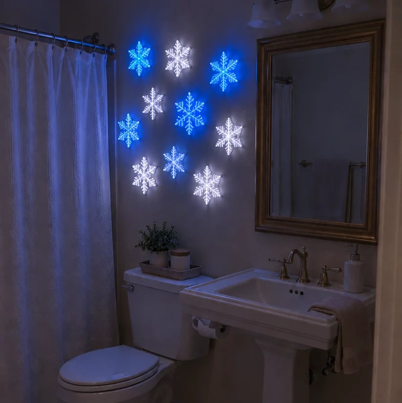 Turn Any Room Into a Magical Winter Wonderland: The Viral Remote-Controlled Glowing Snowflakes ❄️✨