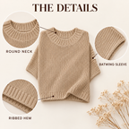 💃Women's Loose-Fit Batwing Sleeve Knitted Pullover💃