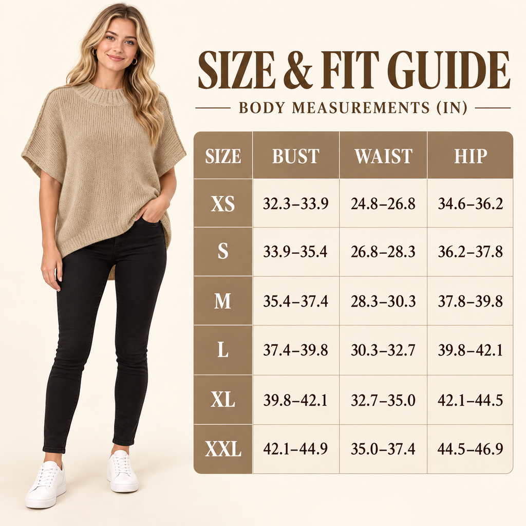 💃Women's Loose-Fit Batwing Sleeve Knitted Pullover💃