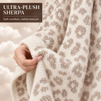 Women's Faux Sherpa Wearable Cape Blanket — One Size, Solid Color Double-Layer Design