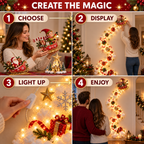 Christmas Magic Trail Wall Light – Turn Walls Into Holiday Wonder