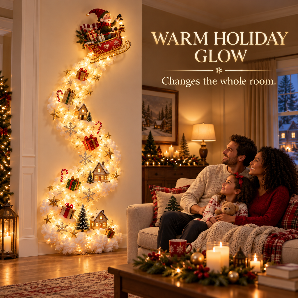 Christmas Magic Trail Wall Light – Turn Walls Into Holiday Wonder