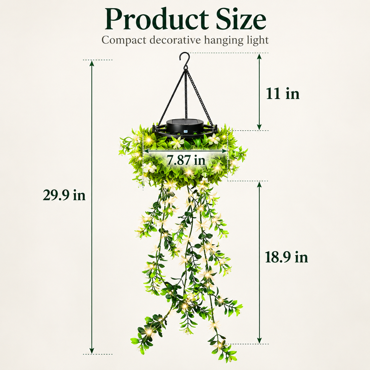 Solar Artificial Plants Hanging lights– Bring Your Garden to Life After Dark