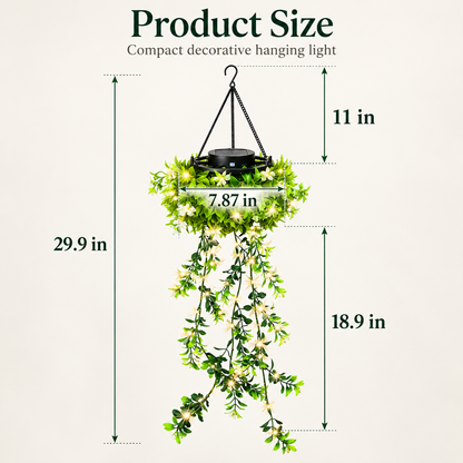Solar Artificial Plants Hanging lights– Bring Your Garden to Life After Dark