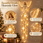 Angel Blessing Starfall Wall Light – Heavenly Christmas Wall Decor