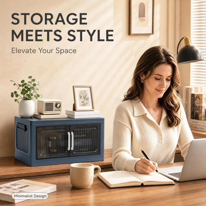 📦20" Multi-Purpose Storage Cabinet with Magnetic Auto-Close Doors & Carry Handles📦