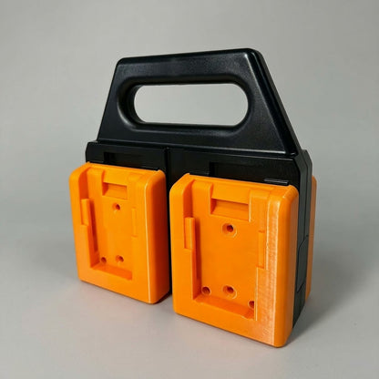 Cordless Tool Battery Storage Rack – 4/6-Slot Organizer, Compatible with DeWalt, Makita & Milwaukee