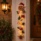 Illuminated Christmas Light Ornaments, Suitable for Front Door and Indoor Holiday Decorations