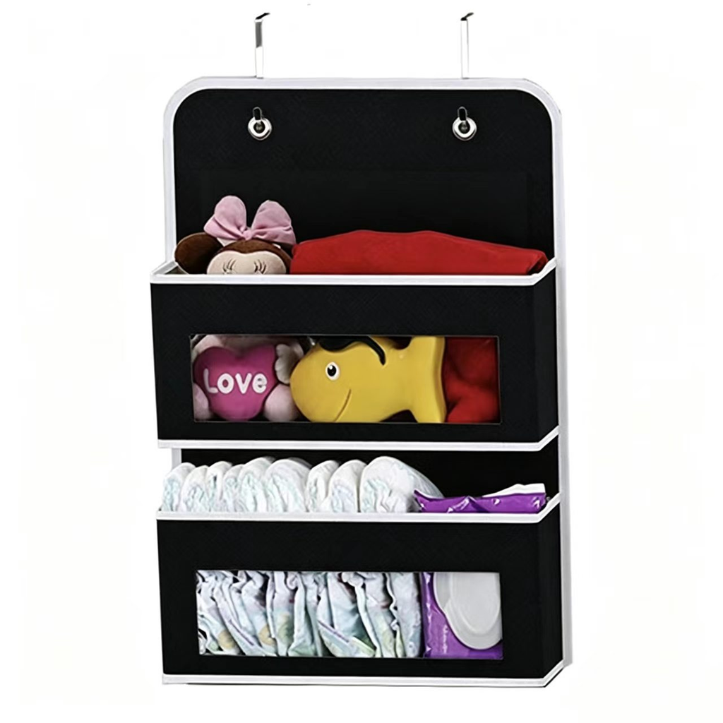 Large capacity hanging storage bag behind the door