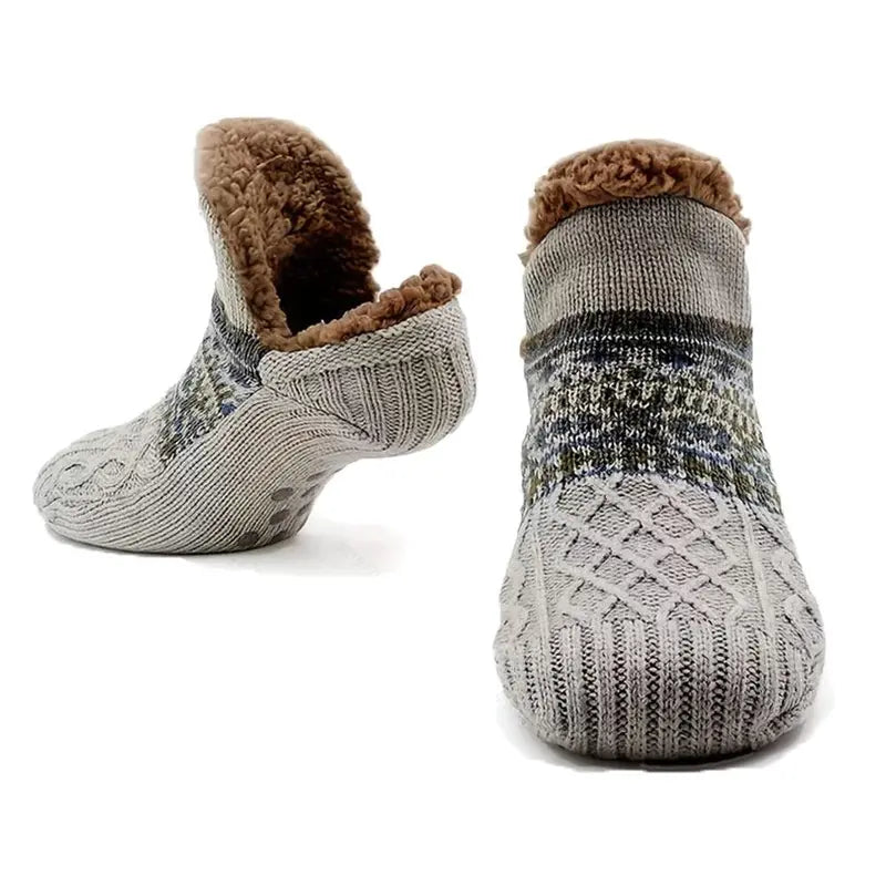 Cozy Non-Slip Slipper Socks – Ultra-Soft Fleece Lining & Stretchy Comfort