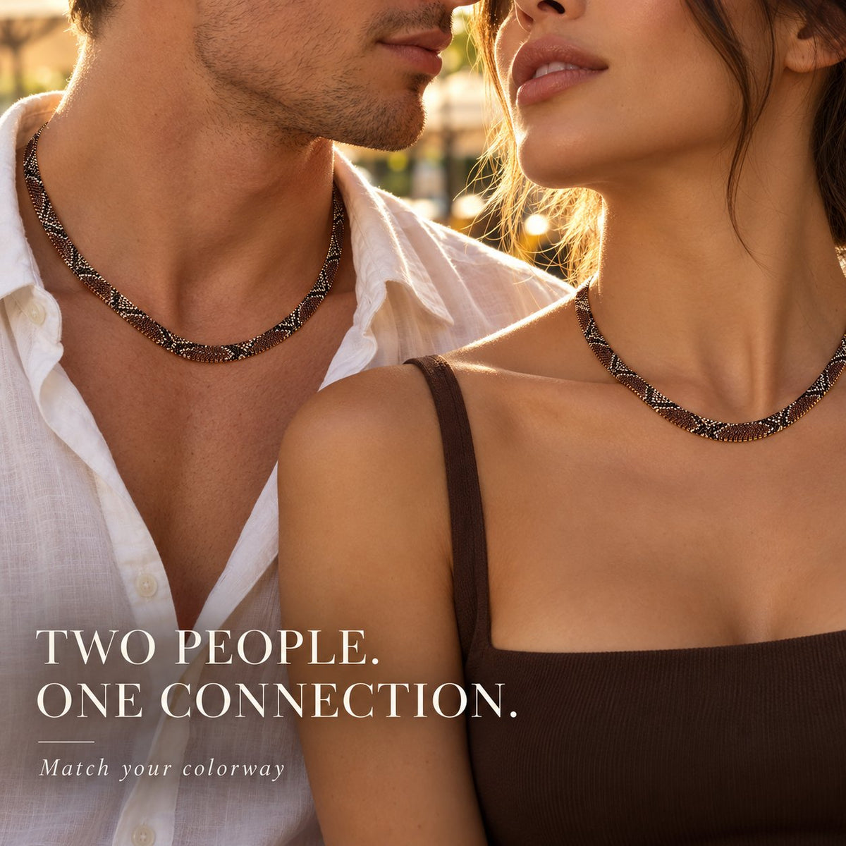 🐍✨ Snake-Inspired Statement Necklace — A Bold, Timeless Chain With Real Snake-Texture Details
