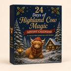 🔥LAST DAY 49% OFF-🐮 24 Days of Highland Cow Advent Calendar