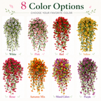 🌿 Maintenance-Free 30-Inch Cascading Faux Daisy Vines – Rich Seasonal Porch & Window Box Decor (8 PCS)