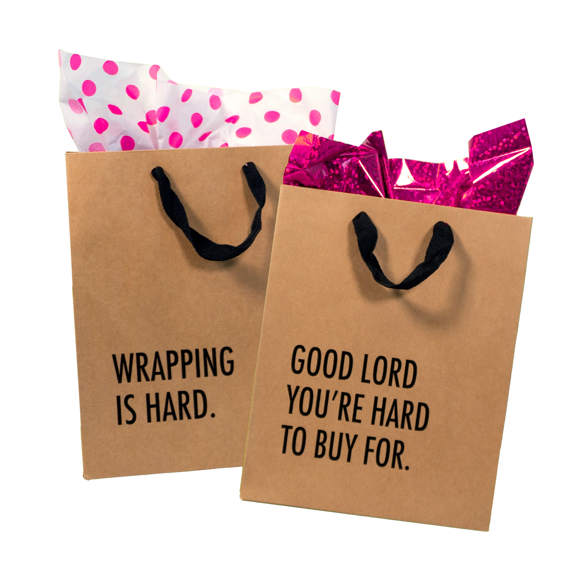 Funny Gift Bags -Set of 5- Snarky, Perfect for Gifts, Secret Santa, and Christmas