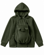 🦘 Kangaroo Baby Carrier Hoodie – Hands-Free Cozy Fleece Jacket 👶