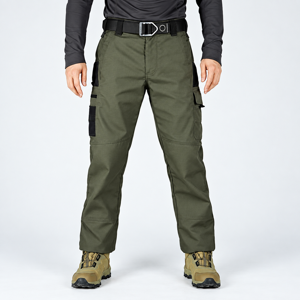 Men's All-Terrain Stretch Utility Cargo Pants - Water-Resistant & Lightweight Outdoor Trousers