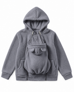 🦘 Kangaroo Baby Carrier Hoodie – Hands-Free Cozy Fleece Jacket 👶