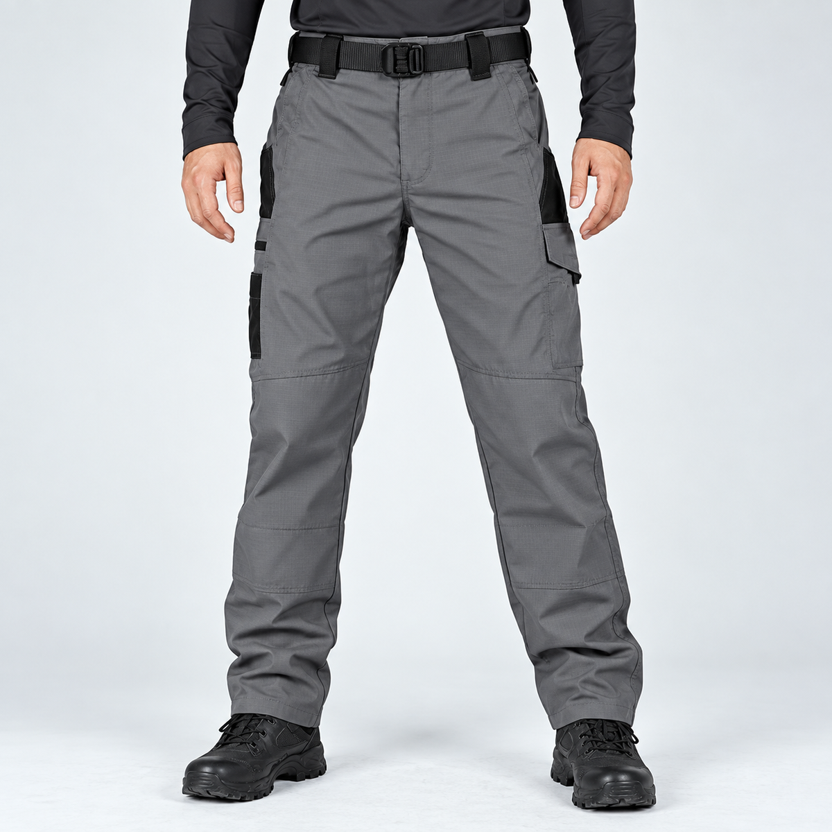 Men's All-Terrain Stretch Utility Cargo Pants - Water-Resistant & Lightweight Outdoor Trousers