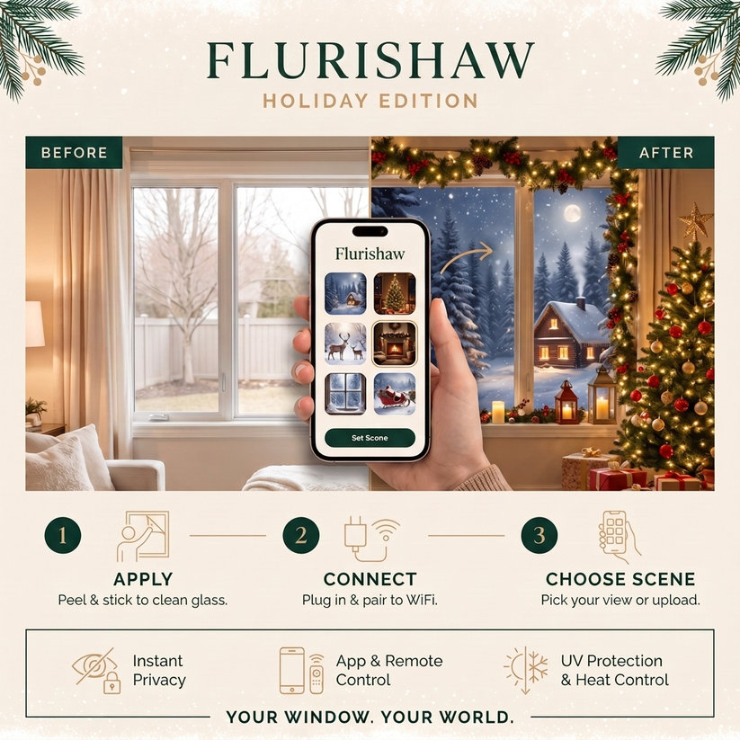 Magic Window Film: Transform Any Window Into a Breathtaking Christmas Scene 🎄✨