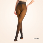 Ultra-Warm Fleece-Lined Fake-Sheer Tights | Flawless Winter Style