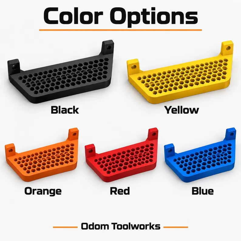 Wall Mounted Screwdriver Organizer – Space-Saving Honeycomb Tool Holder with 2 Free Mounting Screws