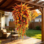 Autumn Morning Glory Hanging Artificial Vine for Garden Decor
