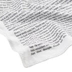 Gospel of John Blanket Soft Scripture Throw with Cross Silhouette