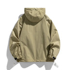 Men’s Half-Zip Windproof Waterproof Hooded Jacket