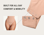 Seamless Long Sleeve Bodysuit for Women Shapewear Thong Tops