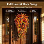 Autumn Morning Glory Hanging Artificial Vine for Garden Decor