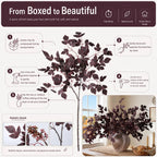 24-Inch Artificial Cimicifuga Plant with Realistic Silk Leaves and a Lifelike Touch