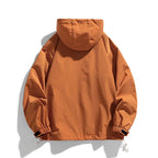 Men’s Half-Zip Windproof Waterproof Hooded Jacket