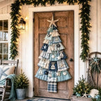 DIY Oversized Patchwork Christmas Tree Door Hanging Kit with Tools