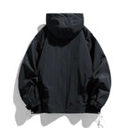 Men’s Half-Zip Windproof Waterproof Hooded Jacket