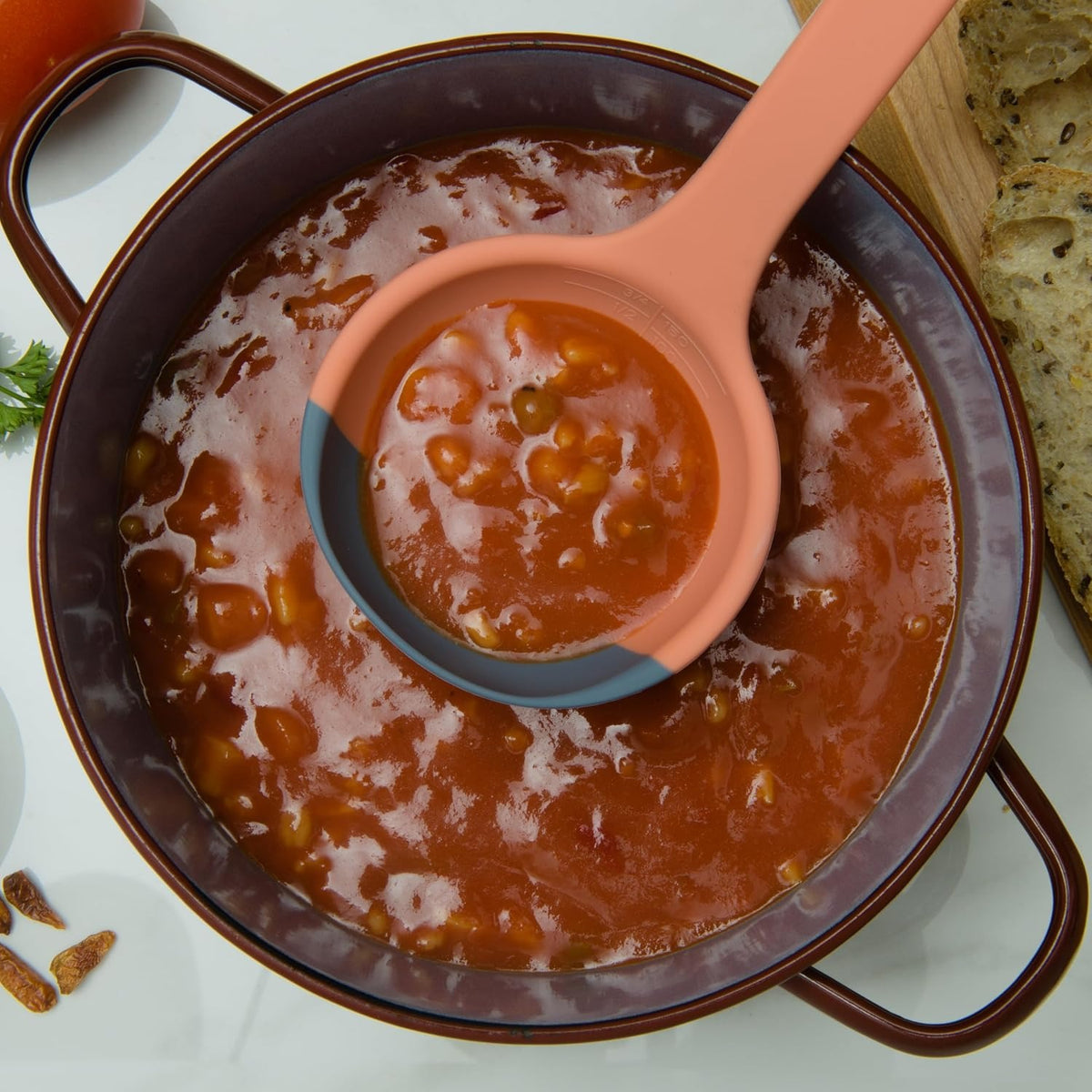 3-in-1 Silicone Ladle & Scraper Spoon