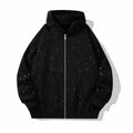 ✨️2026 NEW Men's Sequined Hooded Sweatshirt with Zipper and Pockets✨️