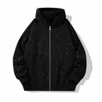 ✨️2026 NEW Men's Sequined Hooded Sweatshirt with Zipper and Pockets✨️