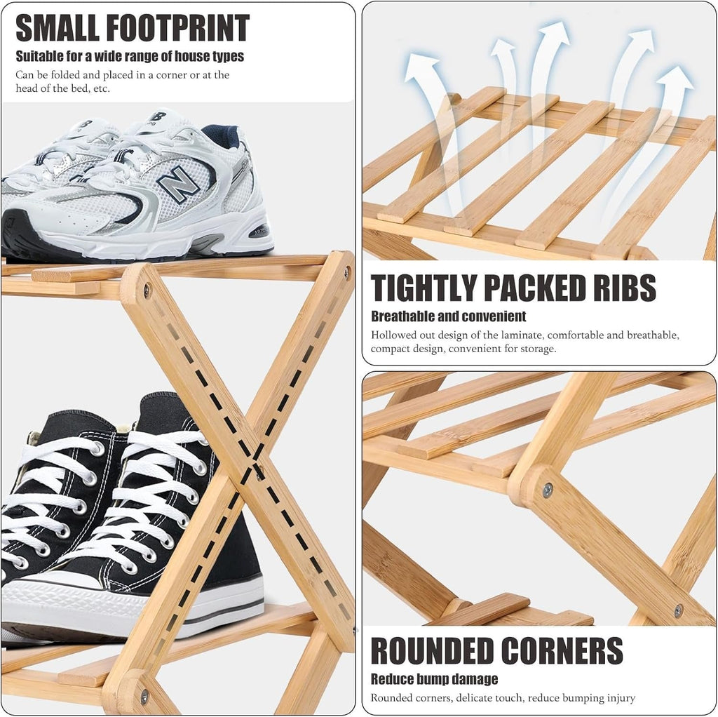 Foldable Bamboo Corner Organizer: Instant Clutter-Free Space in Seconds