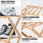 Foldable Bamboo Corner Organizer: Instant Clutter-Free Space in Seconds