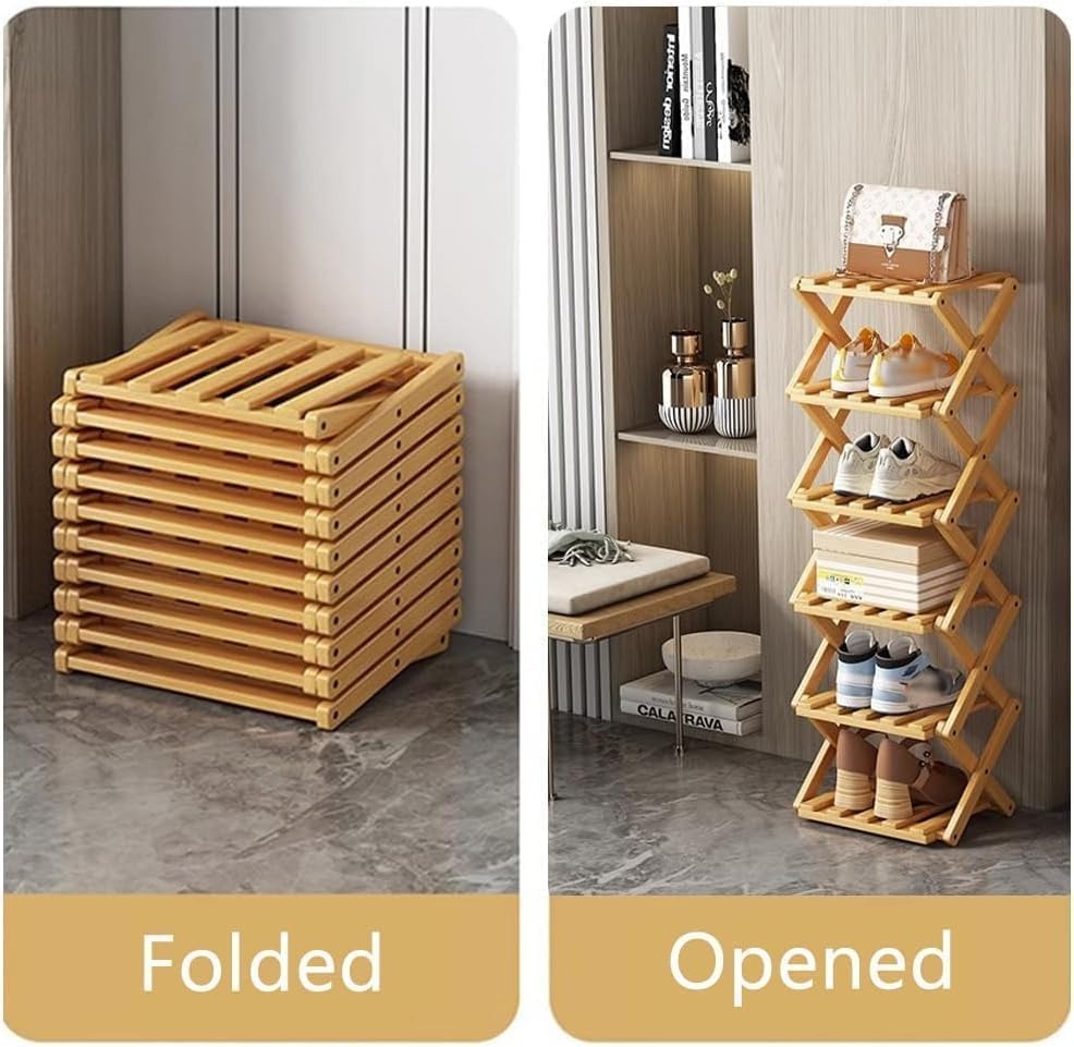 Foldable Bamboo Corner Organizer: Instant Clutter-Free Space in Seconds