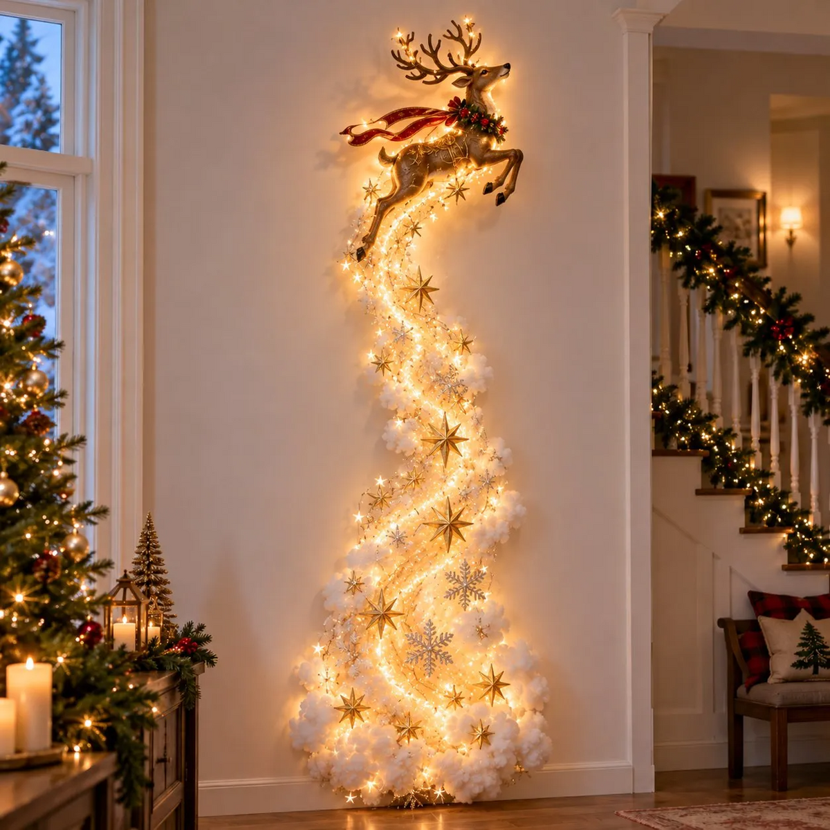 Christmas Magic Trail Wall Light – Turn Walls Into Holiday Wonder
