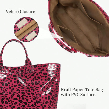 Women's Large Capacity Glossy Tote Bag – Stylish Everyday Carryall for Shopping, Work & Travel