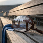 Football-Shaped Clear Crossbody Bag