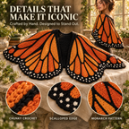 Monarch Butterfly Cardigan – Handcrafted Statement Piece 🦋