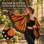 Monarch Butterfly Cardigan – Handcrafted Statement Piece 🦋
