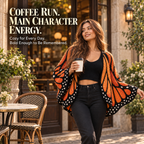 Monarch Butterfly Cardigan – Handcrafted Statement Piece 🦋