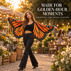 Monarch Butterfly Cardigan – Handcrafted Statement Piece 🦋