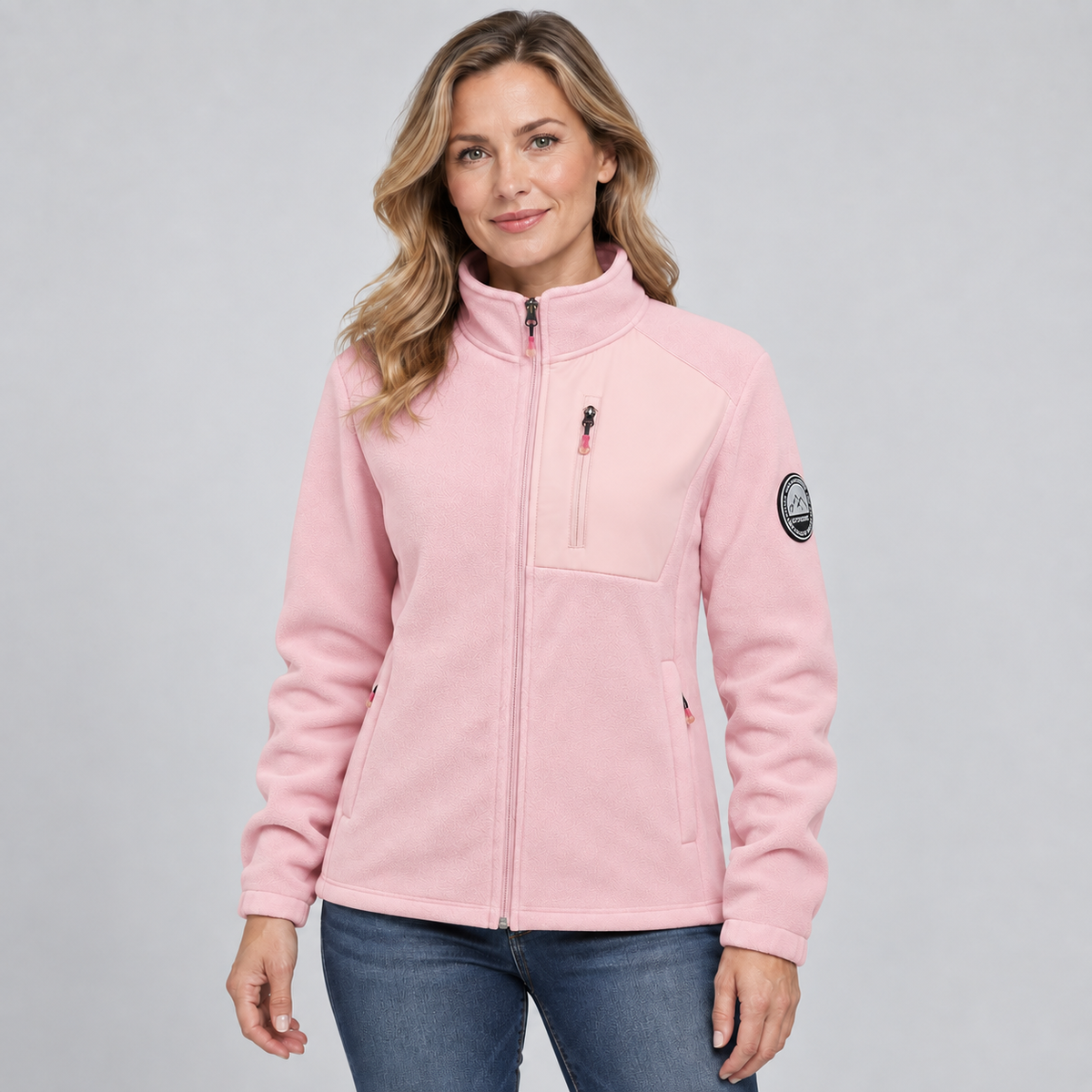 Women's Full-Zip Fleece Jacket with Warm Thermal Lining
