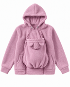 🦘 Kangaroo Baby Carrier Hoodie – Hands-Free Cozy Fleece Jacket 👶